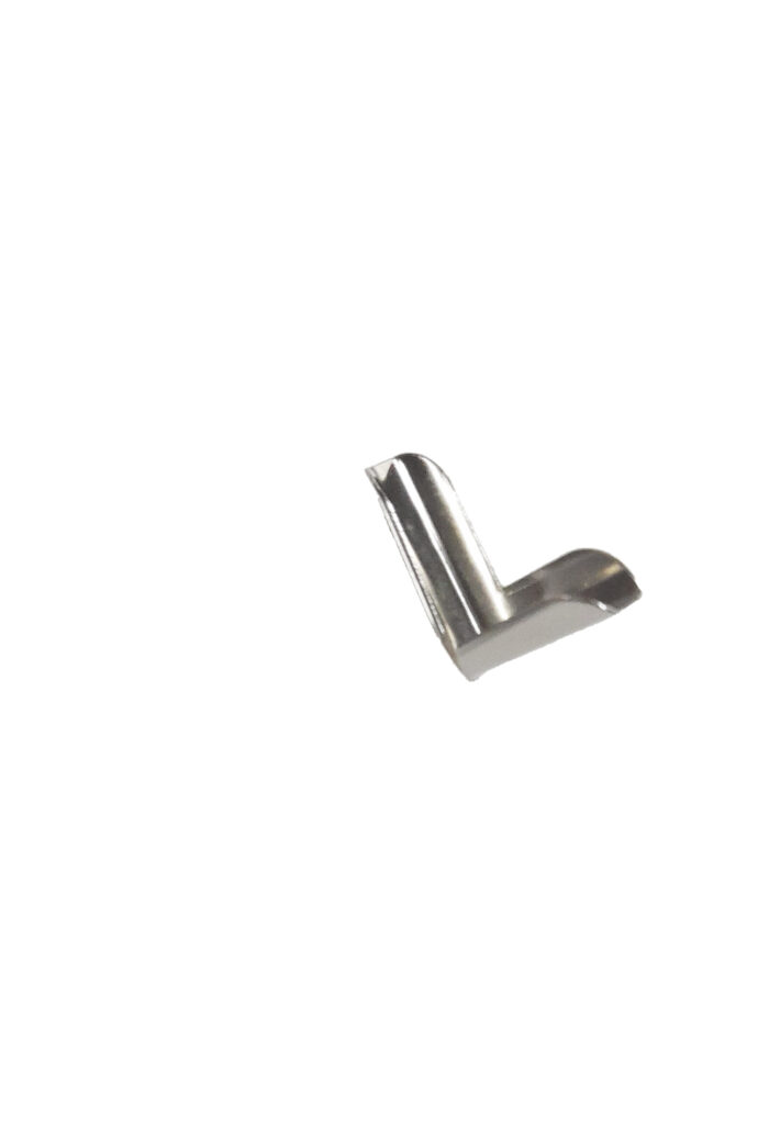 Plain Metal Book Corners Silver fit 4mm thickness 19mm x 19mm - Image 3