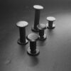 Chicago Screws Book Binding screw Black M5 post with 10mm diameter Flat Head various heights