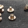 Solid Brass Chicago Screws  Flat Head 8mm Diameter M4 Post 3mm or 4mm high - Image 11