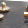 Solid Brass Chicago Screws  Flat Head 8mm Diameter M4 Post 3mm or 4mm high - Image 9