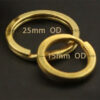 Solid Brass Split Rings Double Loop Key ring 15, 25, or 30mm outside diameter - Image 3