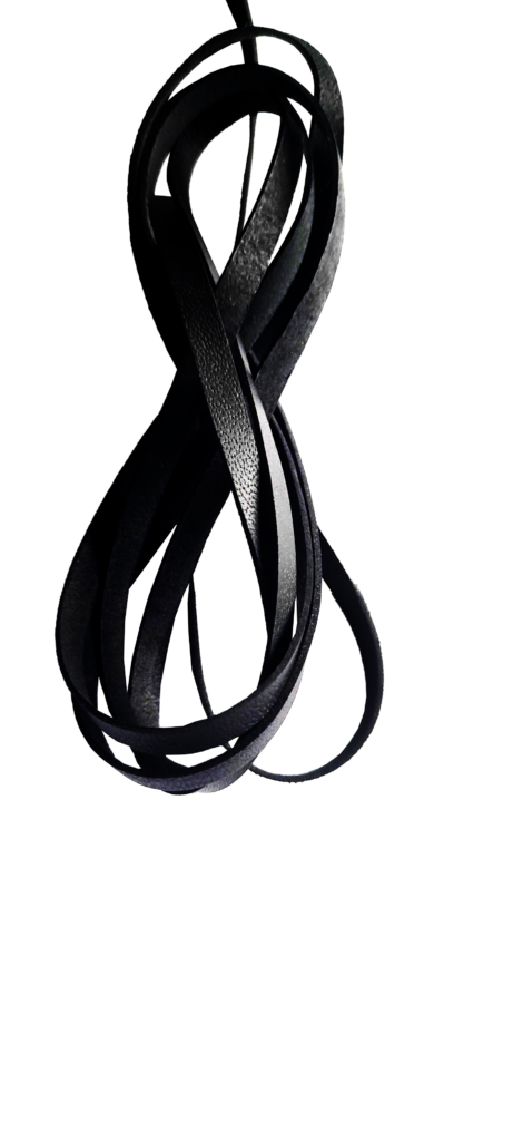 Flat Kangaroo Leather Lacing 5mm wide 5m