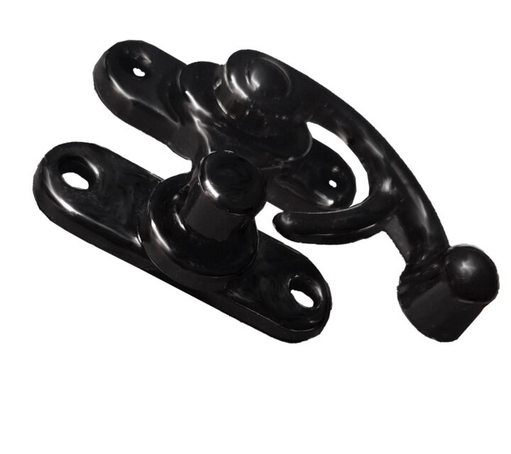 Large lockable Swing Catch GunBlack with screws 45mmHx37mm Qty 2 - Image 5