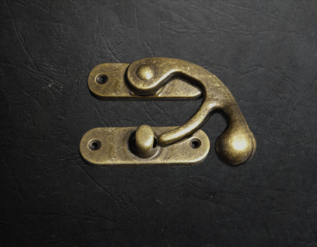 Extra X large Swing Catch Antique Brass with screws 100mmHx84mmW Qty 1 - Image 5