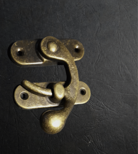 Extra X large Swing Catch Antique Brass with screws 100mmHx84mmW Qty 1 - Image 4