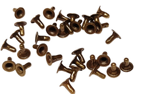 Tiny rivets 3mm Very Small single Cap, 4 colours Pkt 50 - Image 2